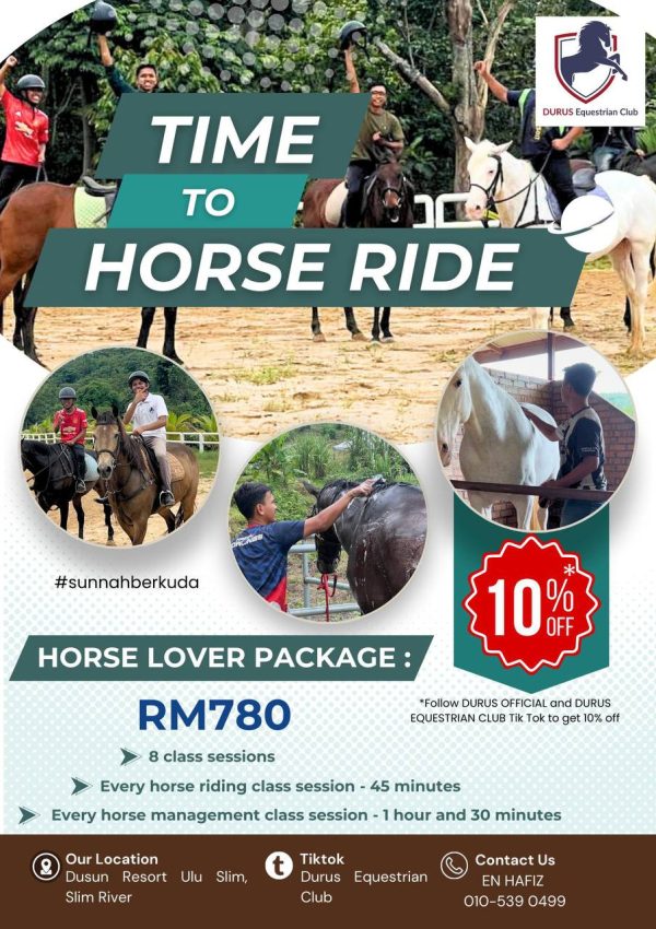 Pakej Pecinta Kuda - Time To Horse Ride